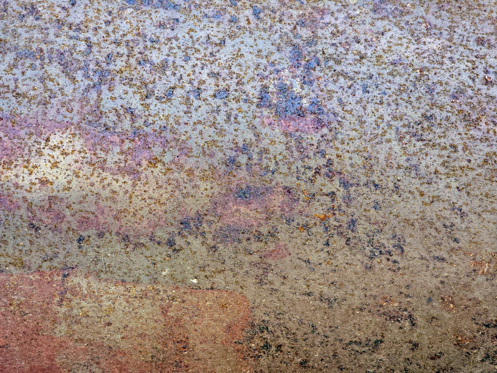 Rust eats through the coat, orange veins bleed on the grey, steel turns back to earth