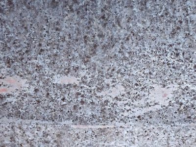 Granite grains collide, cooling magma held in time, speckled grey remains