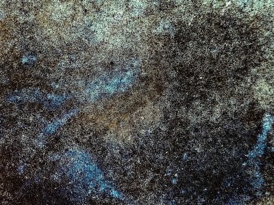 Blue cracks web the dark, frost bites at the weathered skin, time etches the steel