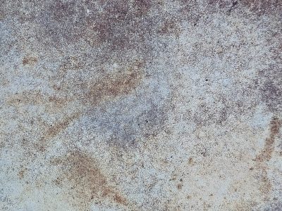 Spiderwebs of paint, orange rust blooms on the steel, time etches the skin