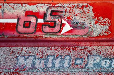 Faded floral roses, pink flowers on cream paper, pattern holds the age