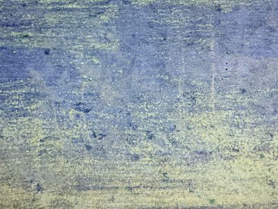 Blue paint meets the earth, yellow dust fills every pit, time reveals the soul