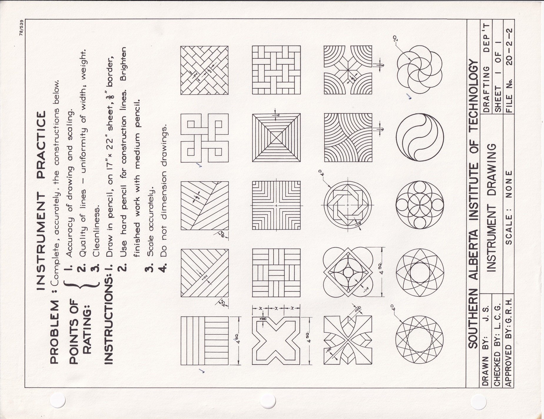 Drafting lines take shape, paper holds the lesson plan, ink defines the space