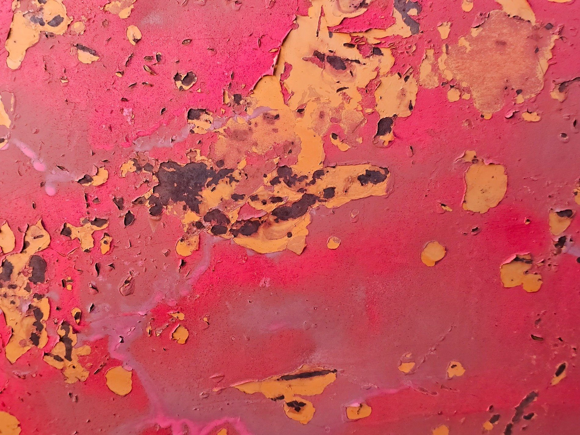 Green layers lift up, orange grit claims the core, years leave a deep trace