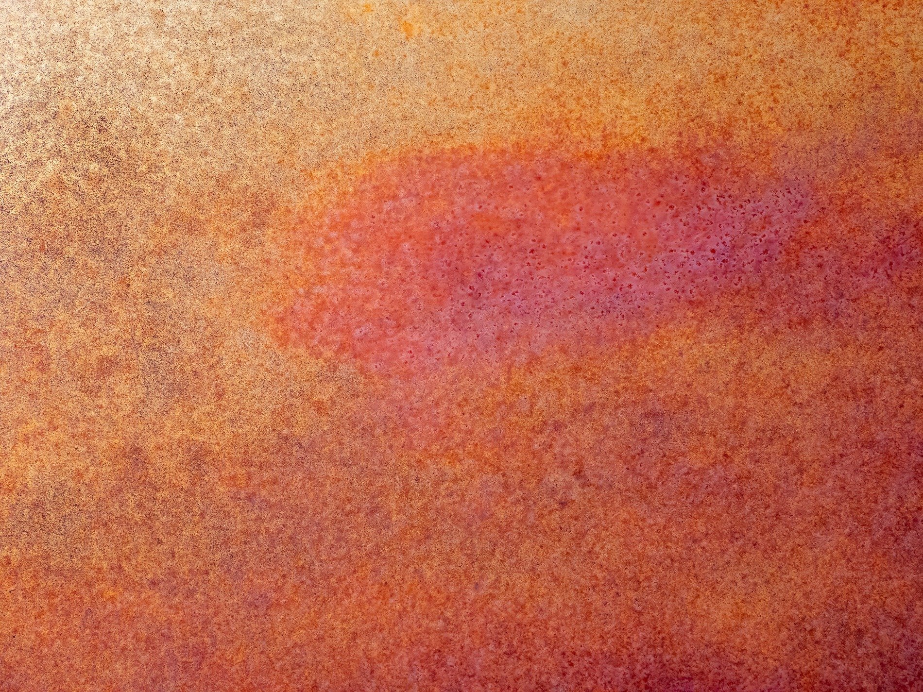 Orange dust claims the light, heavy grit claims the surface, years leave a deep trace