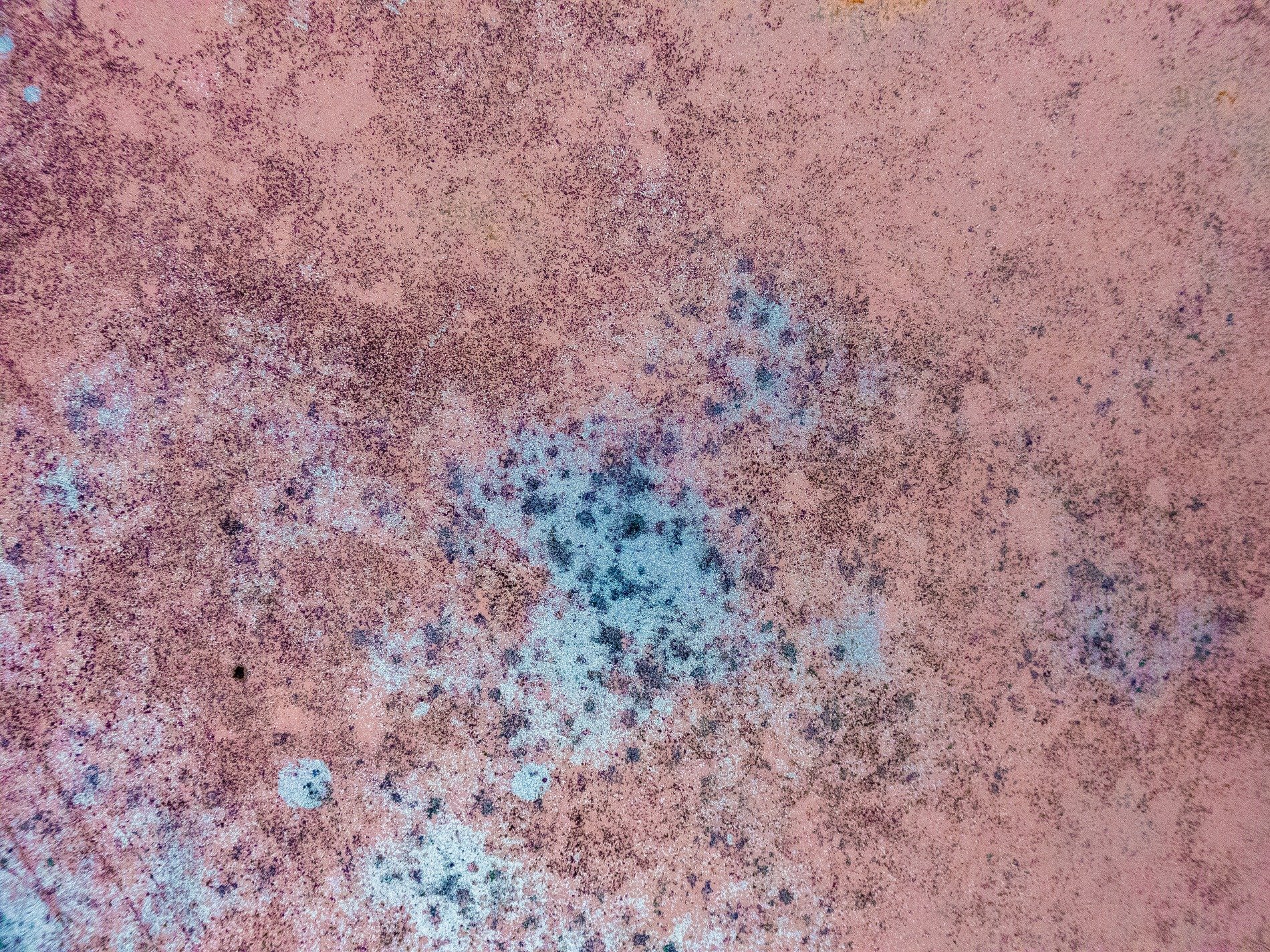 Pink fields meet the light, blue mist holds the heavy field, grit marks the finish