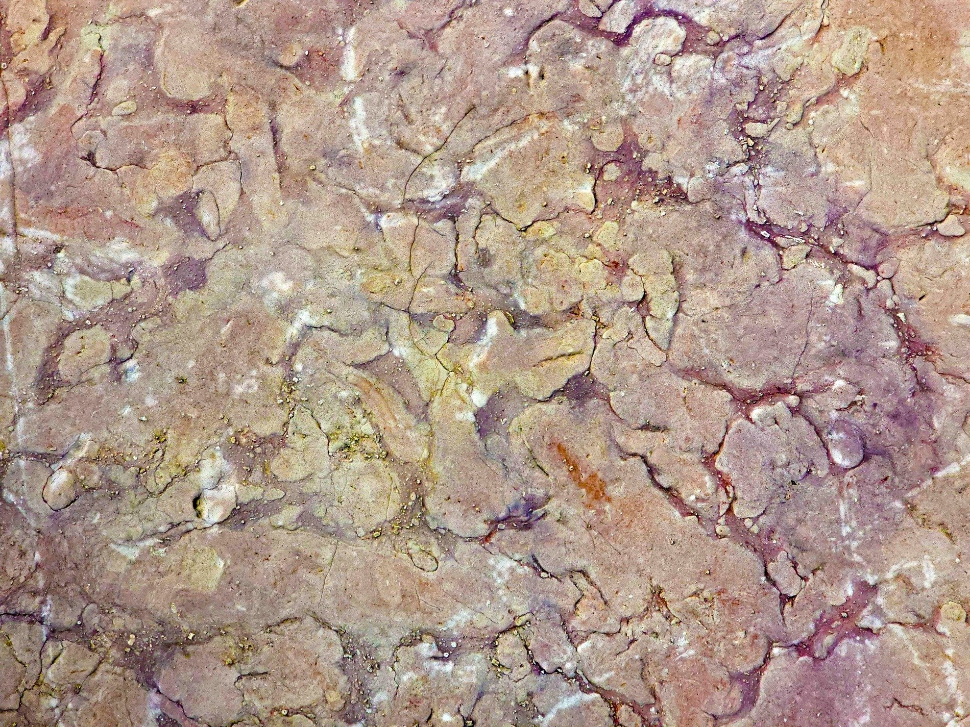 Pink waves flow so thick, jagged veins meet the light paths, stone marks the heavy