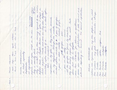 Blue ink on the page, cursive notes tell of science, paper holds the thought