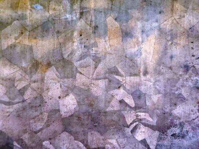 Crystalline paths meet light, silver patterns hold the surface, metal marks the heavy