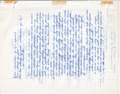 Ink flows on the page, biology notes take form, paper shows its age