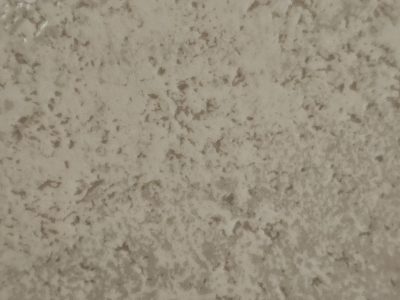 Mottled grey surface, tiny pits in aged concrete, shadows find a home