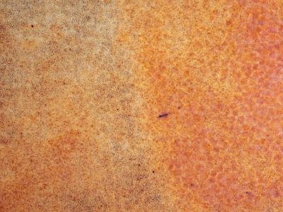 Orange dust claims light, brown patterns mark the surface, time leaves a deep mark