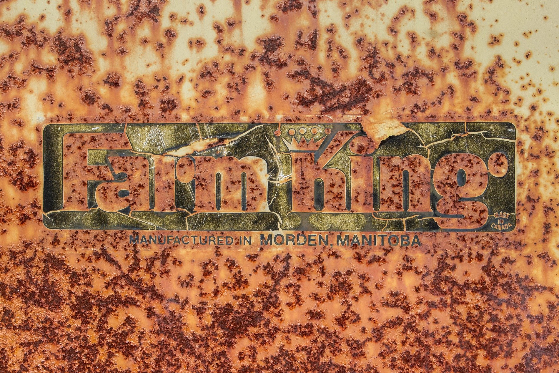 Yellow fields meet crown, heavy grit claims the badge skin, time leaves a deep mark