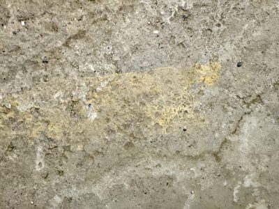 Gray grit holds the floor, golden stain marks the cold stone, dust settles in cracks